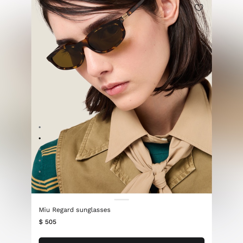 Miu Miu Regard Tortoise Shell Sunglasses